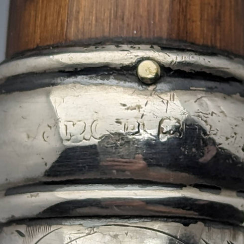 1919年 英国アンティーク 紳士用 細身軽量ステッキ 杖 曲がりハンドル 91cm